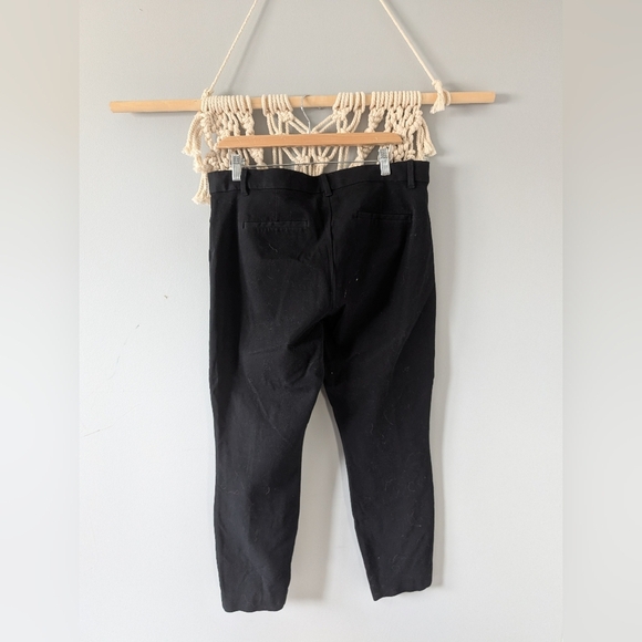 GAP Signature Skinny Women's Black Ankle Pants Bi Stretch Cotton Work Pant 14 - Picture 5 of 7